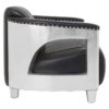 Victor 2 Seat Black Leather Sofa