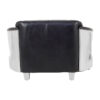 Victor 2 Seat Black Leather Sofa