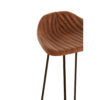Buffalo Brown Leather Bar Stool