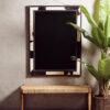5503011_liv_01__08519.1754494499.jpg Kensington Townhouse Black And White Genuine Cowhide Wall Mirror
