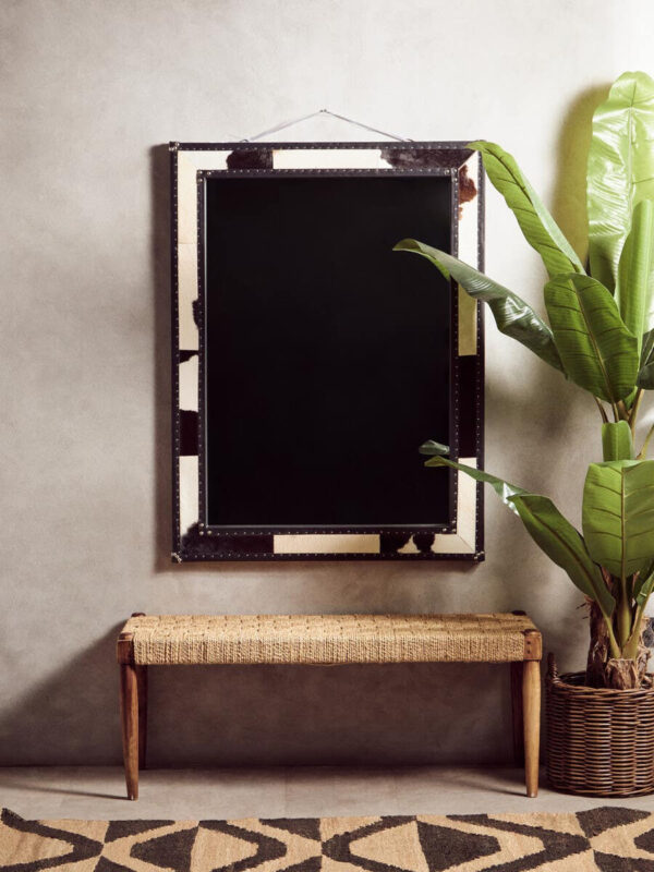 5503011_liv_01__08519.1754494499.jpg Kensington Townhouse Black And White Genuine Cowhide Wall Mirror