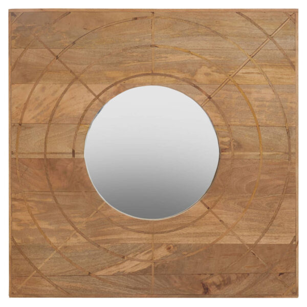 Sona Mango Wood Sqaure Wall Mirror