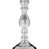 Kensington Townhouse Nickel Finish Large Candle Holder