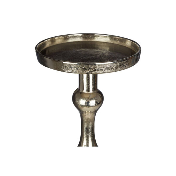 Kensington Townhouse Rough Nickel Finish Large Floorstanding Candle Holder