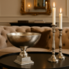 Kensington Townhouse Rough Nickel Finish Small Pedestal Bowl