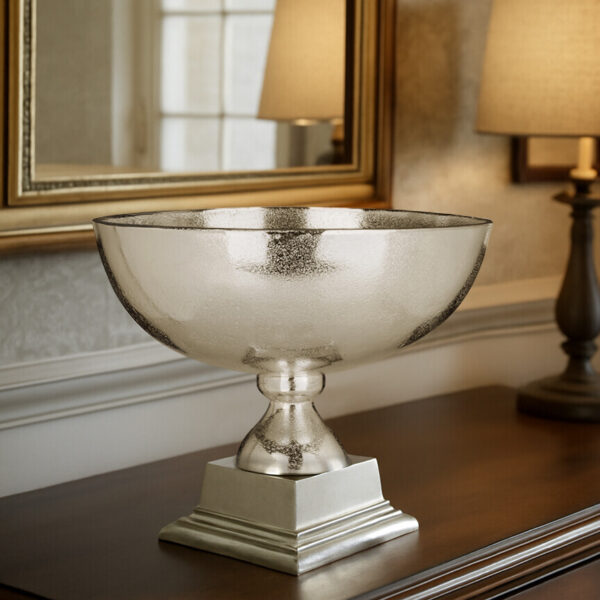 Kensington Townhouse Rough Nickel Finish Large Pedestal Bowl