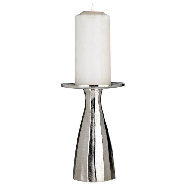 Kensington Townhouse Small Silver Candle Holder