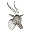 5505099__47197.1754506841.jpg Zania Black Wire Buffalo Head Sculpture Wall Art
