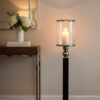 Kensington Townhouse Black Large Flootstanding Candle Holder