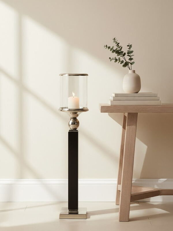 Kensington Townhouse Small Black Candle Holder