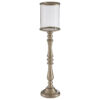 Kensington Townhouse Nickel Finish  Small Floorstanding Candle Holder
