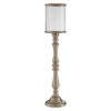 Kensington Townhouse Nickel Finish  Small Floorstanding Candle Holder