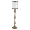 Kensington Townhouse Nickel Finish Large Floorstanding Candle Holder