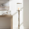 Kensington Townhouse Nickel Finish Large Floorstanding Candle Holder