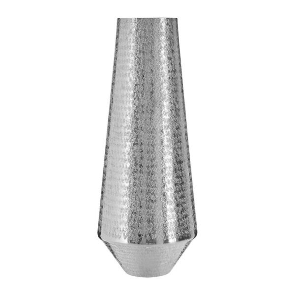 Kensington Townhouse Small Silver Finish Fluted Vase