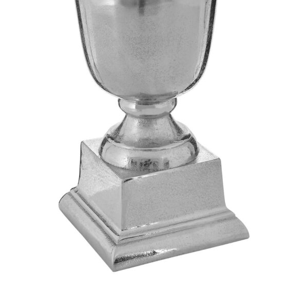 Kensington Townhouse Small Silver Finish Fluted Vase