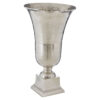 Kensington Townhouse Large Silver Finish Fluted Vase