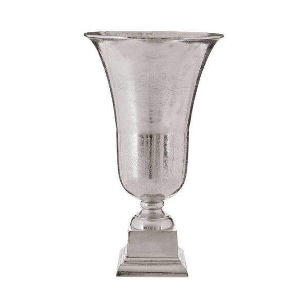 Kensington Townhouse Small Silver Finish Fluted Vase