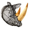 5505571__13206.1754508477.jpg Zania Black Wire Buffalo Head Sculpture Wall Art