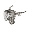 5505573__69342.1754508488.jpg Zania Black Wire Buffalo Head Sculpture Wall Art