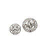 Kensington Townhouse Rough Nickel Finish Set Of Two Deco Balls