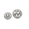 Kensington Townhouse Rough Nickel Finish Set Of Two Deco Balls