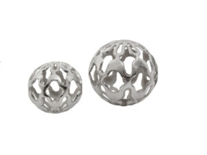 5506004__07235.1754510984.jpg Kensington Townhouse Rough Nickel Finish Set Of Two Deco Balls