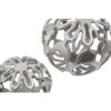 Kensington Townhouse Rough Nickel Finish Set Of Two Deco Balls