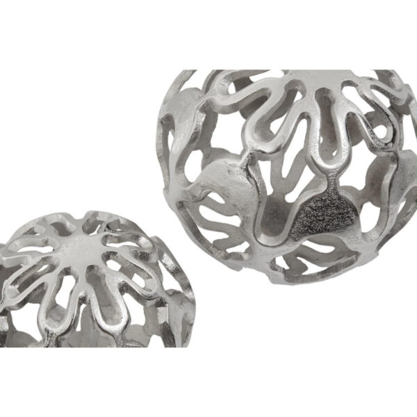 Kensington Townhouse Rough Nickel Finish Set Of Two Deco Balls