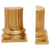 Kensington Townhouse Set of 2 Gold Pillar Bookends