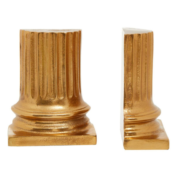 Kensington Townhouse Set of 2 Gold Pillar Bookends
