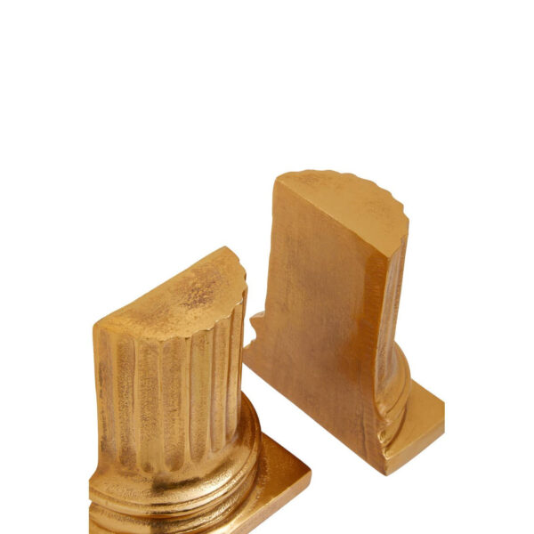 Kensington Townhouse Set of 2 Gold Pillar Bookends