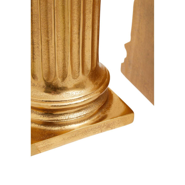 Kensington Townhouse Set of 2 Gold Pillar Bookends