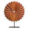 5506953_1__71117.1754518787.jpg Westo Brown Wood Round Sculpture With Black Base