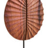 Westo Brown Wood Sculpture With Black Base