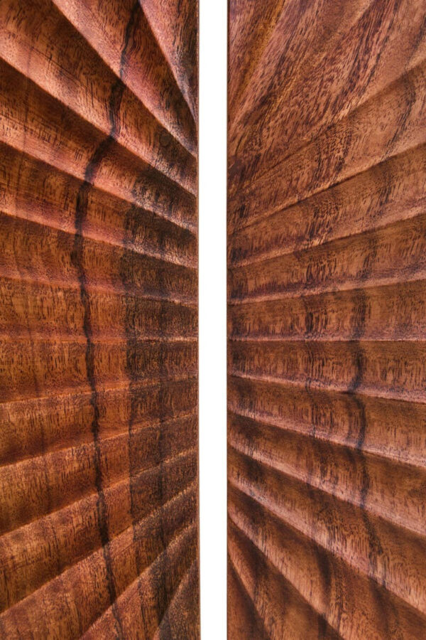 Westo Brown Wood Sculpture With Black Base