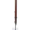 Westo Natural Wood Vertical Sculpture With Travertine Base