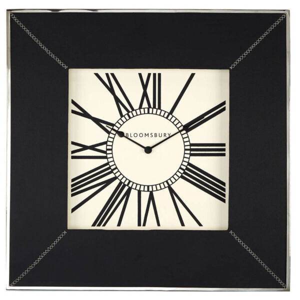 Kensington Townhouse Leather Patchwork Wall Clock