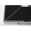 Kensington Townhouse Black Leather Effect Square Wall Clock