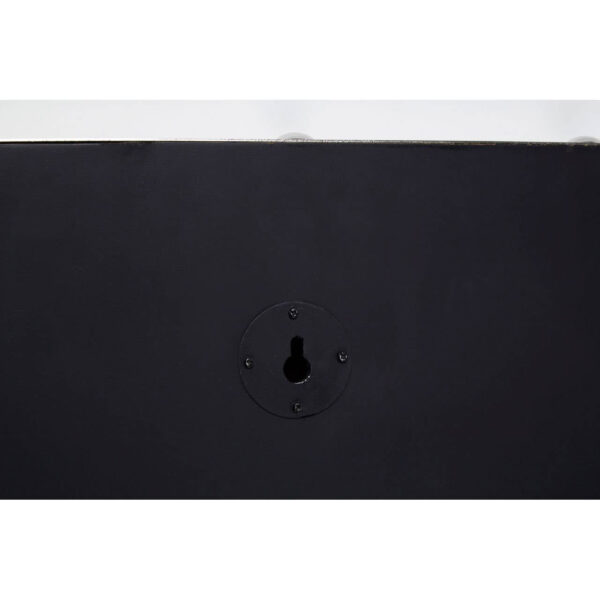 Kensington Townhouse Black Leather Effect Square Wall Clock