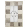 Kensington Townhouse Black Leather Effect Square Wall Clock