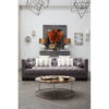 Kensington Townhouse Leather Patchwork Wall Clock