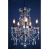 Kensington Townhouse 5 Bulb Crystal Glass Chandelier