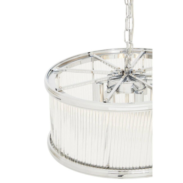 Kensington Townhouse Nickel Pendant Light