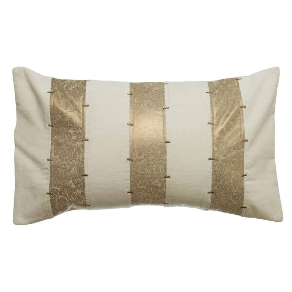 Bosie Kensington Townhouse Cream And Gold Check Cushion