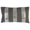 Bosie Kensington Townhouse Crush Leather Effect Silver Cushion