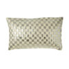 Bosie Kensington Townhouse Crush Leather Effect Silver Cushion