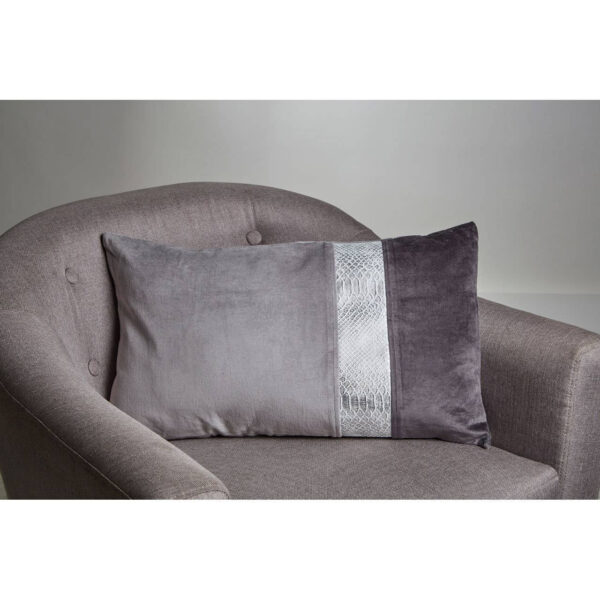 Bosie Kensington Townhouse Grey Rectangular Cushion