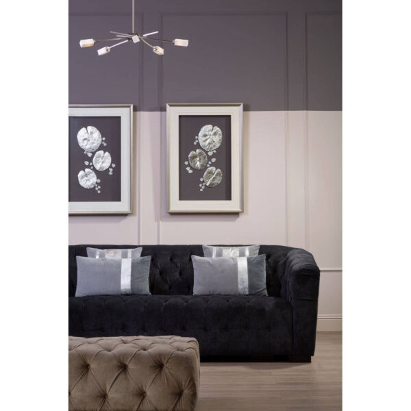 Bosie Kensington Townhouse Grey Rectangular Cushion