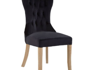 5527031__52231.1768288624.jpg Kensington Townhouse Black Buttoned Dining Chair